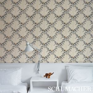 Schumacher Zenada Wallpaper 5012240 / Carbon