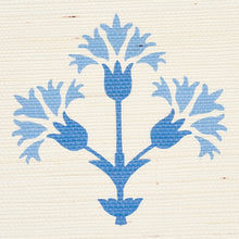 Load image into Gallery viewer, Schumacher Chamba Crown Sisal Wallpaper 5012282 / Blue