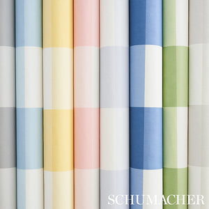 Schumacher Willa Check Large Wallpaper 5012354 / Pink