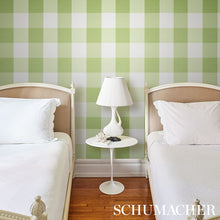 Load image into Gallery viewer, Schumacher Willa Check Large Wallpaper 5012352 / Leaf
