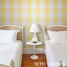 Load image into Gallery viewer, Schumacher Willa Check Large Wallpaper 5012353 / Yellow