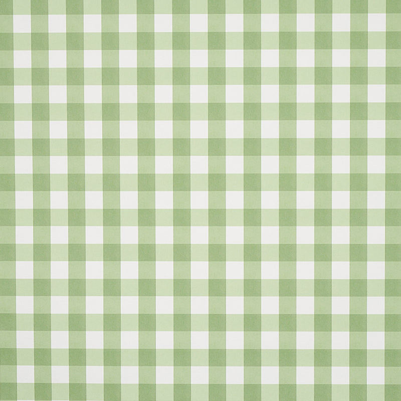 Schumacher Willa Check Wallpaper 5012362 / Leaf
