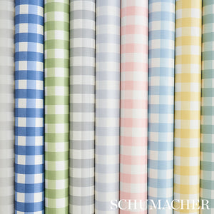 Schumacher Willa Check Wallpaper 5012362 / Leaf