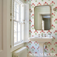 Load image into Gallery viewer, Schumacher Saranda Flower Wallpaper 5012410 / Cardinal