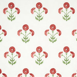 Schumacher Saranda Flower Wallpaper 5012410 / Cardinal
