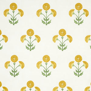 Schumacher Saranda Flower Wallpaper 5012411 / Marigold