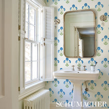 Load image into Gallery viewer, Schumacher Saranda Flower Wallpaper 5012412 / Royal