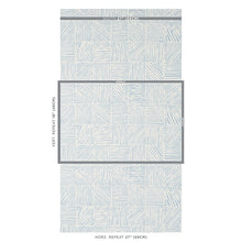 Load image into Gallery viewer, Schumacher Katama Wallpaper 5012421 / Blue On Ivory