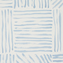 Load image into Gallery viewer, Schumacher Katama Wallpaper 5012421 / Blue On Ivory