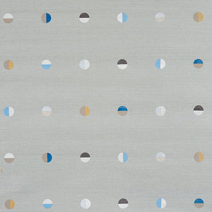 Schumacher Joshua Tree Hand Printed Sisal Wallpaper 5012442 / Mineral