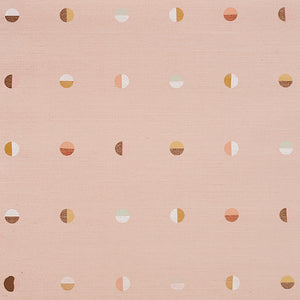 Schumacher Joshua Tree Hand Printed Sisal Wallpaper 5012443 / Petal