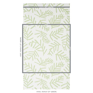 Schumacher Tiah Cove Wallpaper 5012450 / Sage Leaf