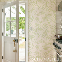 Load image into Gallery viewer, Schumacher Tiah Cove Wallpaper 5012450 / Sage Leaf