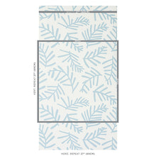 Load image into Gallery viewer, Schumacher Tiah Cove Wallpaper 5012451 / Blue Leaf