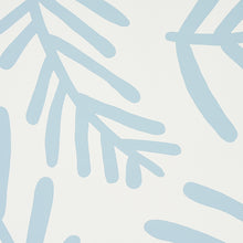 Load image into Gallery viewer, Schumacher Tiah Cove Wallpaper 5012451 / Blue Leaf