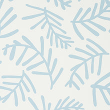 Load image into Gallery viewer, Schumacher Tiah Cove Wallpaper 5012451 / Blue Leaf