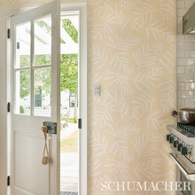 Load image into Gallery viewer, Schumacher Tiah Cove Wallpaper 5012452 / Ivory On Natural