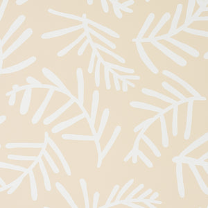 Schumacher Tiah Cove Wallpaper 5012452 / Ivory On Natural