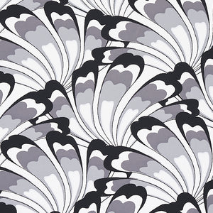 Schumacher Gotham Swing Wallpaper 5012530 / Charcoal