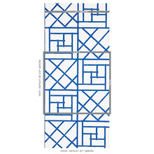Load image into Gallery viewer, Schumacher Trellis Wallpaper 5012570 / Indigo