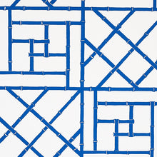 Load image into Gallery viewer, Schumacher Trellis Wallpaper 5012570 / Indigo