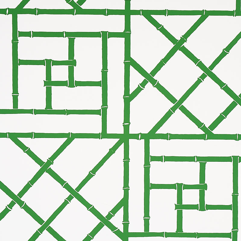 Schumacher Trellis Wallpaper 5012571 / Safari Green