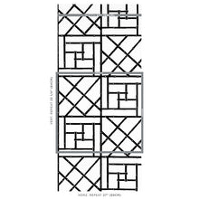 Load image into Gallery viewer, Schumacher Trellis Wallpaper 5012572 / Black