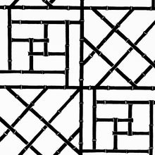 Load image into Gallery viewer, Schumacher Trellis Wallpaper 5012572 / Black