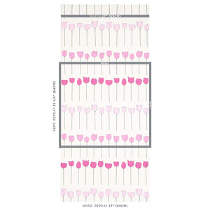 Schumacher Edie Wallpaper 5012581 / Pink Ladies