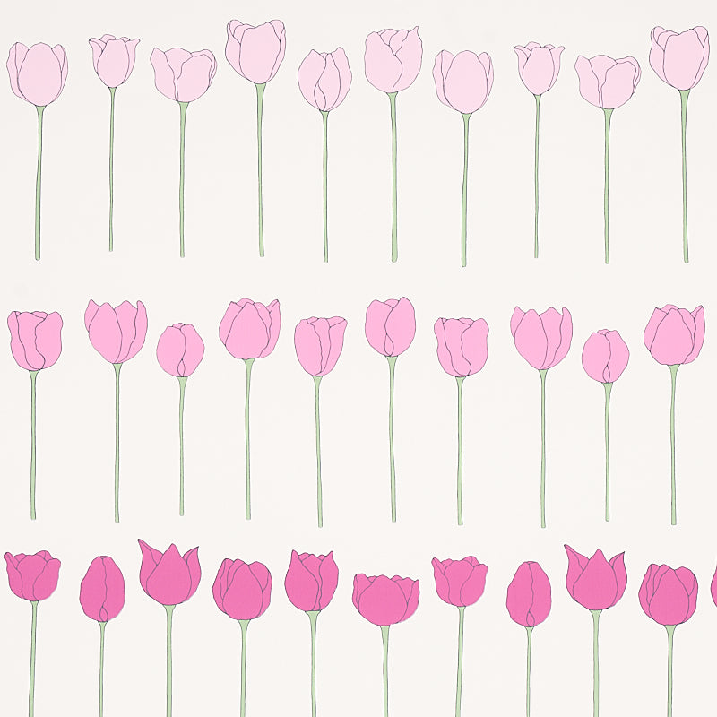 Schumacher Edie Wallpaper 5012581 / Pink Ladies