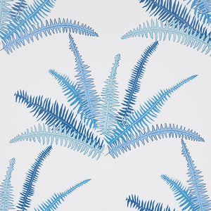 Schumacher Canyon Ferns Wallpaper 5012620 / Lagoon