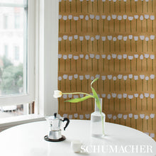 Load image into Gallery viewer, Schumacher Edie Metallic Wallpaper 5012740 / Glam Gold
