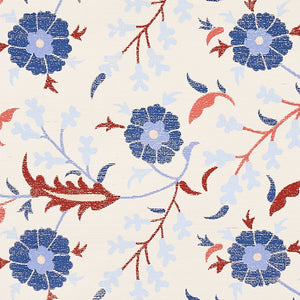 Schumacher Floralia Sisal Wallpaper 5012830 / Parchment