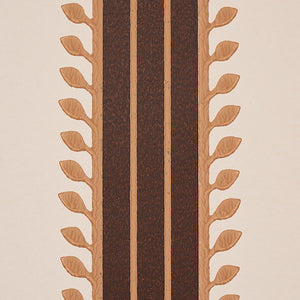Schumacher Etruscan Stripe Wallpaper 5012850 / Brown