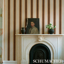Load image into Gallery viewer, Schumacher Etruscan Stripe Wallpaper 5012850 / Brown