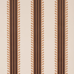 Schumacher Etruscan Stripe Wallpaper 5012850 / Brown