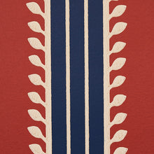 Load image into Gallery viewer, Schumacher Etruscan Stripe Wallpaper 5012852 / Red &amp; Blue