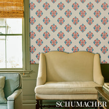 Load image into Gallery viewer, Schumacher Constantine Wallpaper 5012882 / Red &amp; Blue