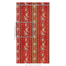 Load image into Gallery viewer, Schumacher Elena Paisley Stripe Wallpaper 5012892 / Pompeii