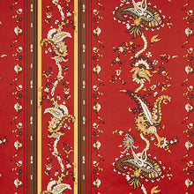 Load image into Gallery viewer, Schumacher Elena Paisley Stripe Wallpaper 5012892 / Pompeii