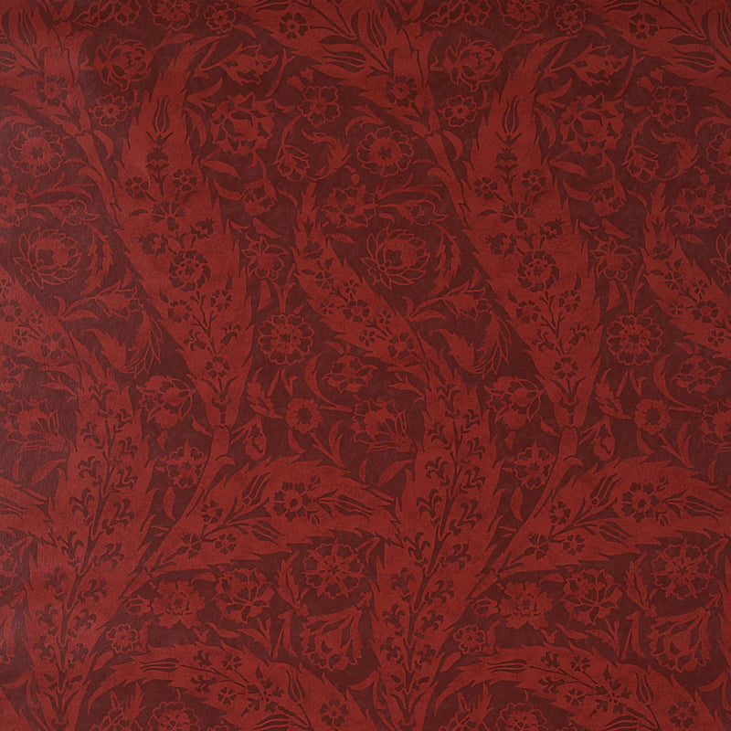 Schumacher Saz Paisley Wallpaper 5012902 / Burgundy