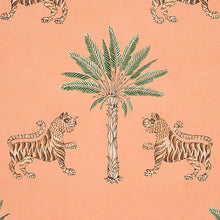 Load image into Gallery viewer, Schumacher Tiger Palm Wallpaper 5012920 / Crimson On Peach