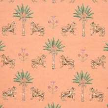 Load image into Gallery viewer, Schumacher Tiger Palm Wallpaper 5012920 / Crimson On Peach