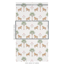 Load image into Gallery viewer, Schumacher Tiger Palm Wallpaper 5012922 / Crimson