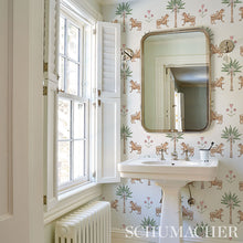 Load image into Gallery viewer, Schumacher Tiger Palm Wallpaper 5012922 / Crimson