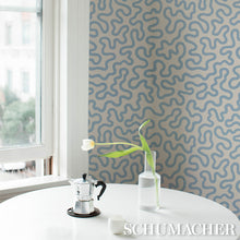 Load image into Gallery viewer, Schumacher Riley Wallpaper 5012931 / Sky On Ivory