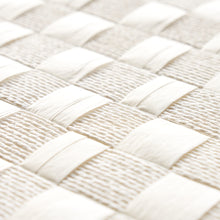 Load image into Gallery viewer, Schumacher Textured Check Wallpaper 5012970 / White