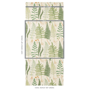 Schumacher Halcott Sisal Wallpaper 5013060 / Forest