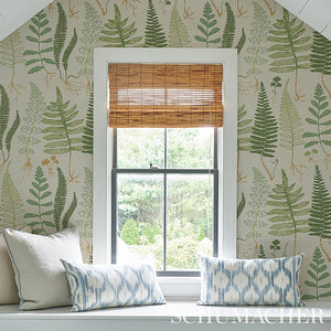 Schumacher Halcott Sisal Wallpaper 5013060 / Forest