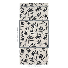 Load image into Gallery viewer, Schumacher Laurel Wallpaper 5013071 / Black